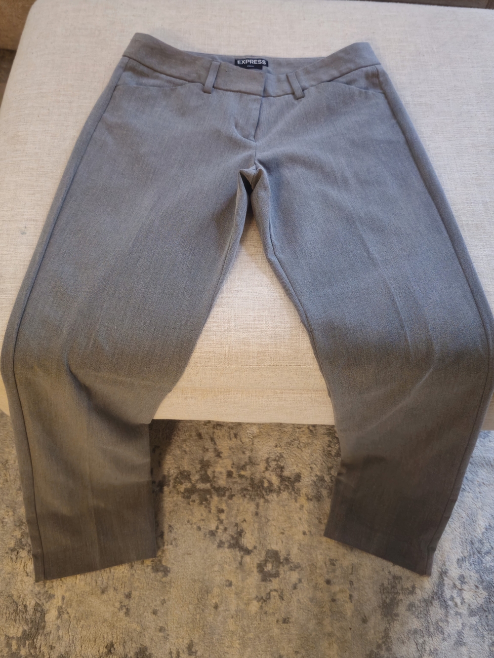 Express Gray Editor Suit Pants